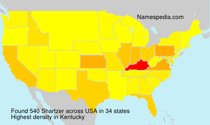 Surname Shartzer in USA Surname Shartzer in USA