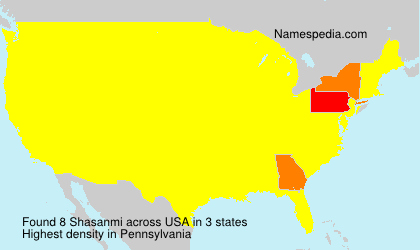 Surname Shasanmi in USA Surname Shasanmi in USA