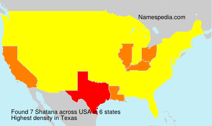 Surname Shatana in USA Surname Shatana in USA