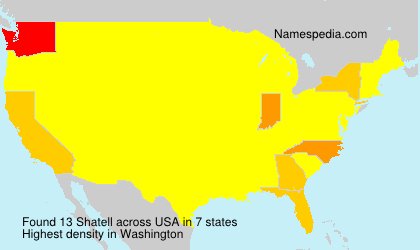Surname Shatell in USA Surname Shatell in USA