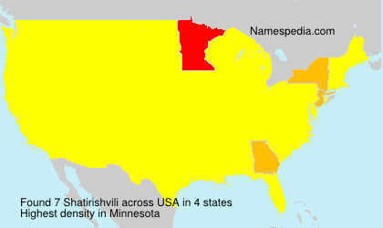 Surname Shatirishvili in USA Surname Shatirishvili in USA