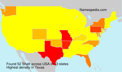 Surname Shatt in USA Surname Shatt in USA