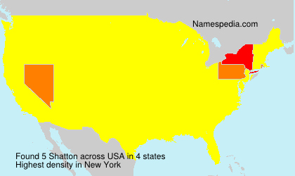 Surname Shatton in USA Surname Shatton in USA