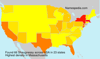 Surname Shaugnessy in USA Surname Shaugnessy in USA
