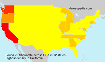 Surname Shaunette in USA Surname Shaunette in USA
