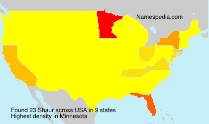 Surname Shaur in USA Surname Shaur in USA