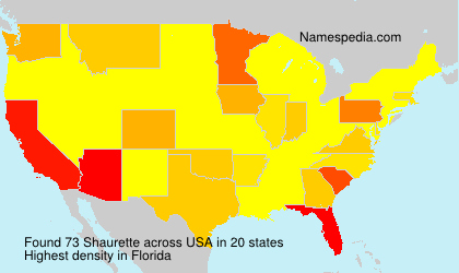 Surname Shaurette in USA Surname Shaurette in USA