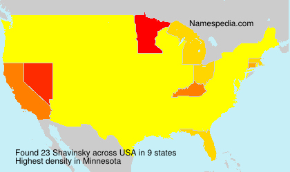 Surname Shavinsky in USA Surname Shavinsky in USA
