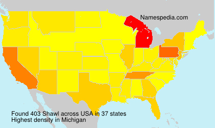 Surname Shawl in USA Surname Shawl in USA
