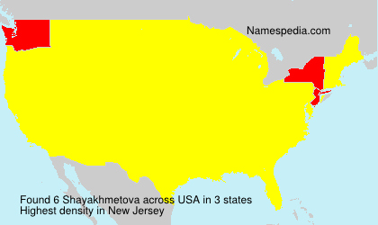 Surname Shayakhmetova in USA Surname Shayakhmetova in USA