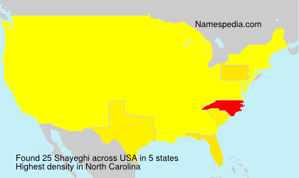 Surname Shayeghi in USA Surname Shayeghi in USA