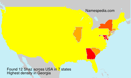 Surname Shaz in USA Surname Shaz in USA