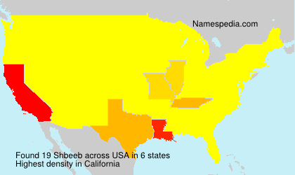 Surname Shbeeb in USA Surname Shbeeb in USA