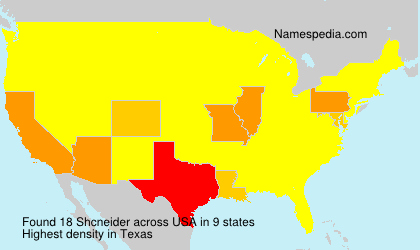 Surname Shcneider in USA Surname Shcneider in USA