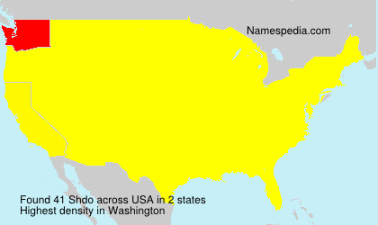 Surname Shdo in USA