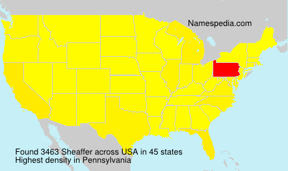 Surname Sheaffer in USA Surname Sheaffer in USA