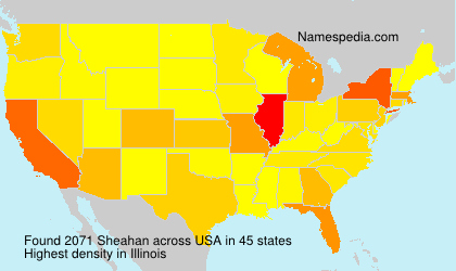 Surname Sheahan in USA Surname Sheahan in USA