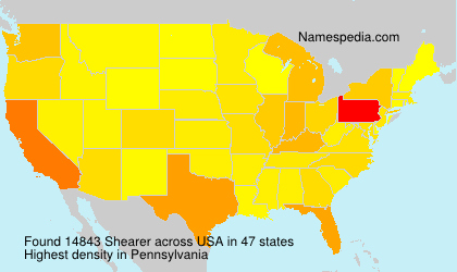 Surname Shearer in USA Surname Shearer in USA
