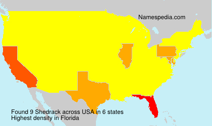 Surname Shedrack in USA Surname Shedrack in USA