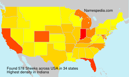 Surname Sheeks in USA Surname Sheeks in USA