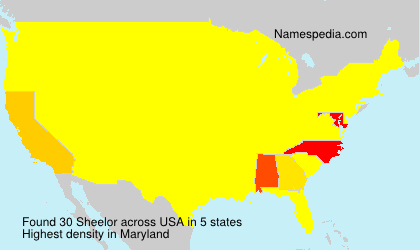 Surname Sheelor in USA Surname Sheelor in USA