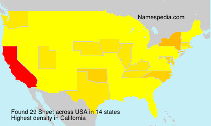 Surname Sheet in USA Surname Sheet in USA