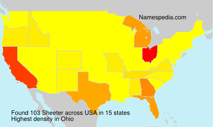 Surname Sheeter in USA Surname Sheeter in USA