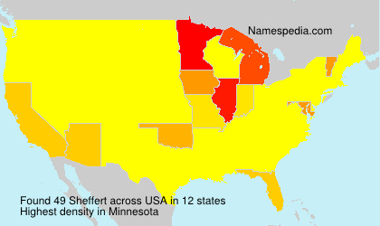 Surname Sheffert in USA Surname Sheffert in USA