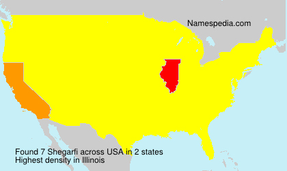Surname Shegarfi in USA