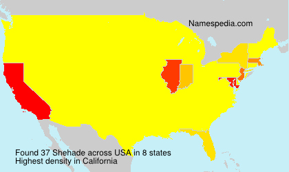 Surname Shehade in USA Surname Shehade in USA