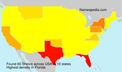 Surname Sheive in USA