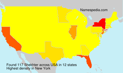 Surname Shekhter in USA Surname Shekhter in USA