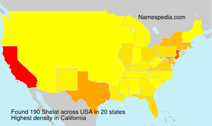 Surname Shelat in USA Surname Shelat in USA