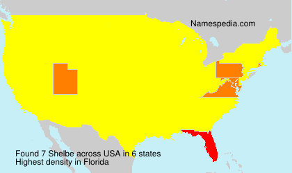 Surname Shelbe in USA