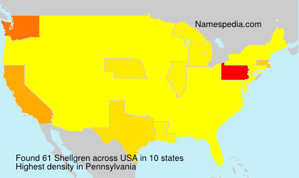 Surname Shellgren in USA Surname Shellgren in USA