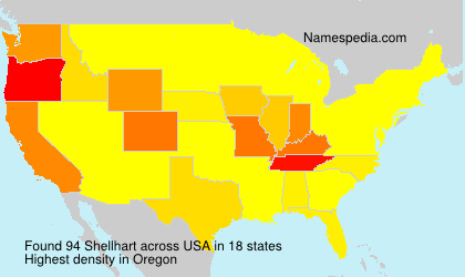 Surname Shellhart in USA Surname Shellhart in USA