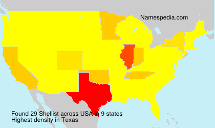 Surname Shellist in USA Surname Shellist in USA