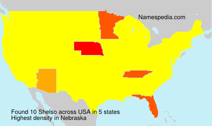 Surname Shelso in USA Surname Shelso in USA