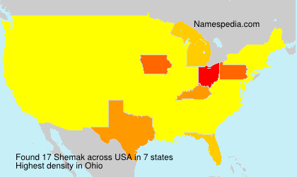 Surname Shemak in USA Surname Shemak in USA