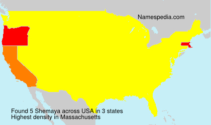 Surname Shemaya in USA Surname Shemaya in USA