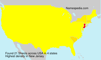Surname Sheola in USA Surname Sheola in USA