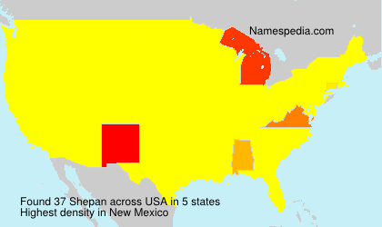 Surname Shepan in USA Surname Shepan in USA