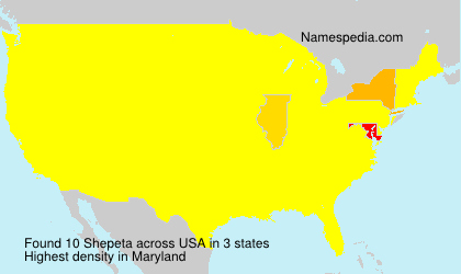 Surname Shepeta in USA