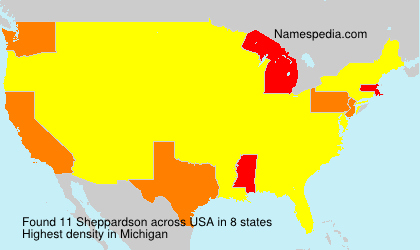 Surname Sheppardson in USA Surname Sheppardson in USA