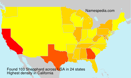 Surname Shepphard in USA Surname Shepphard in USA