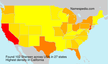 Surname Shereen in USA Surname Shereen in USA