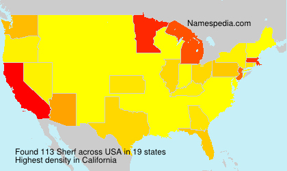 Surname Sherf in USA Surname Sherf in USA