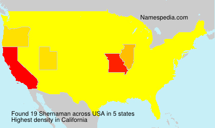 Surname Shernaman in USA Surname Shernaman in USA