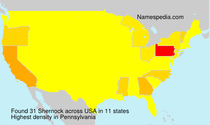 Surname Shernock in USA Surname Shernock in USA
