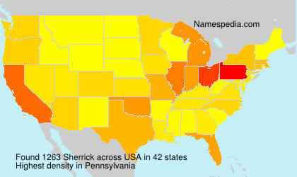Surname Sherrick in USA